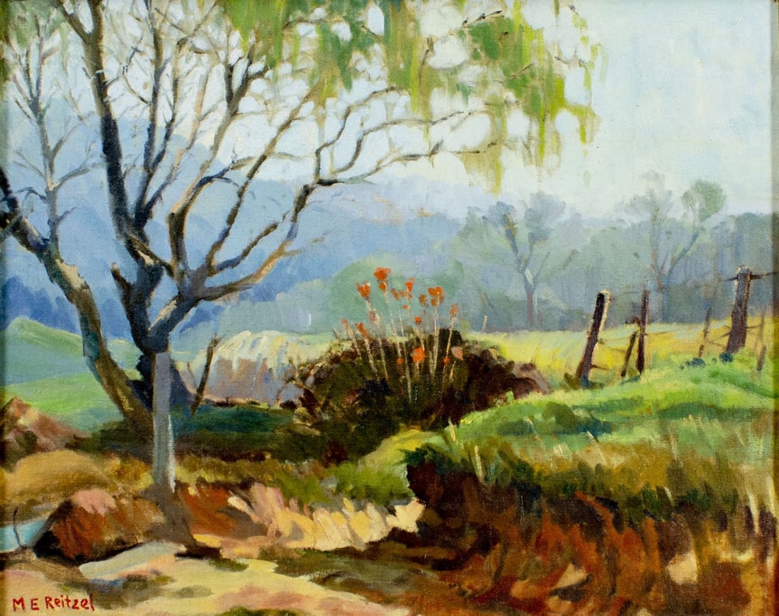 Marques Reitzel (CA,IN,1896-1963) oil painting (1 of 13)