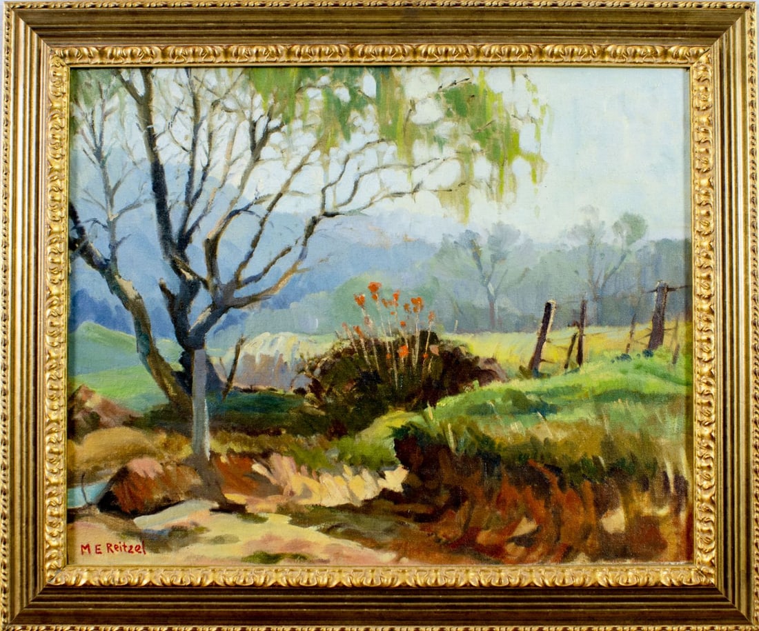 Marques Reitzel (CA,IN,1896-1963) oil painting - 3