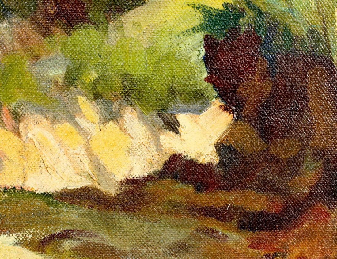 Marques Reitzel (CA,IN,1896-1963) oil painting - 8