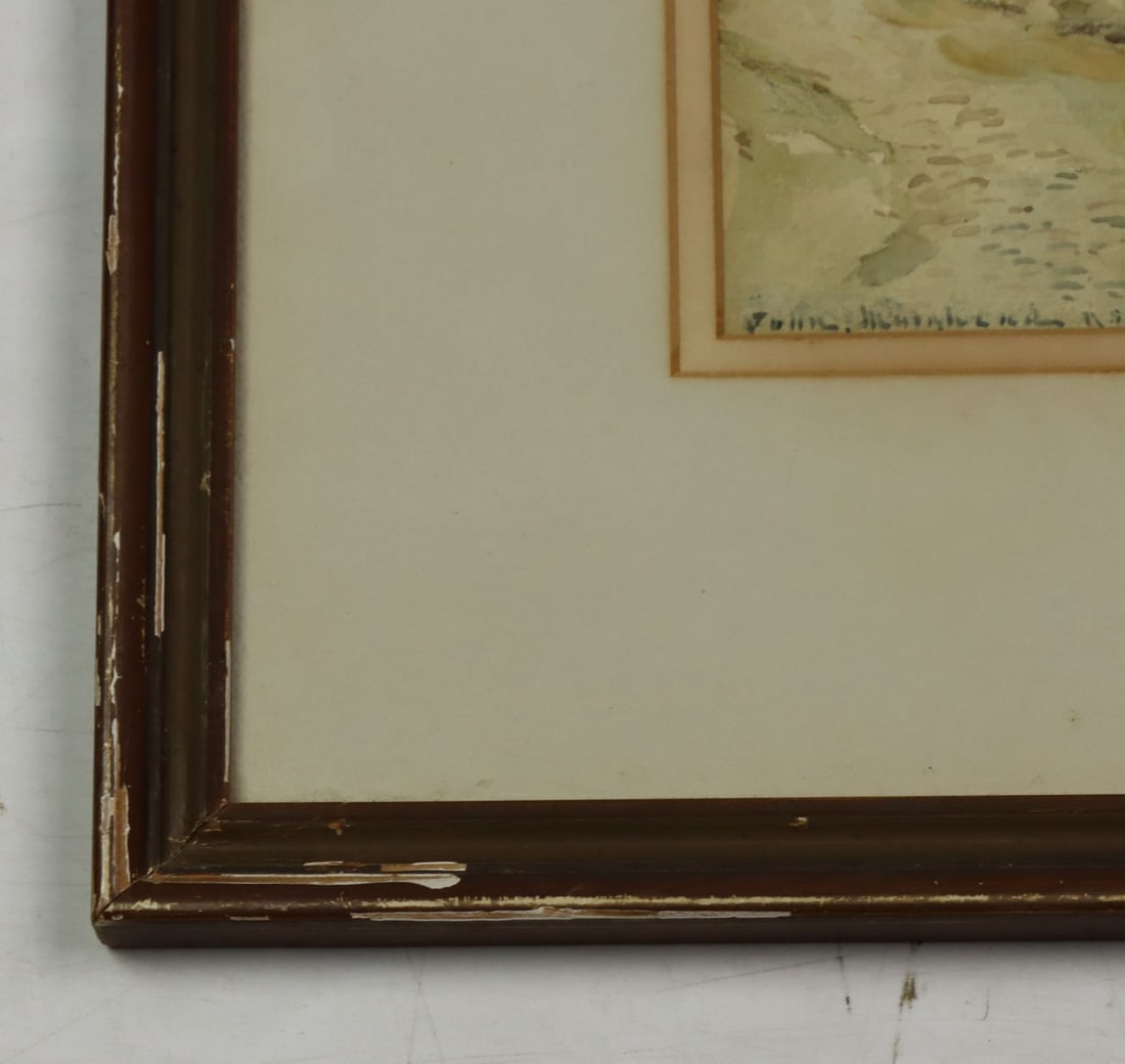 John Muirhead (UK,1863-1927) watercolor painting antique - 10