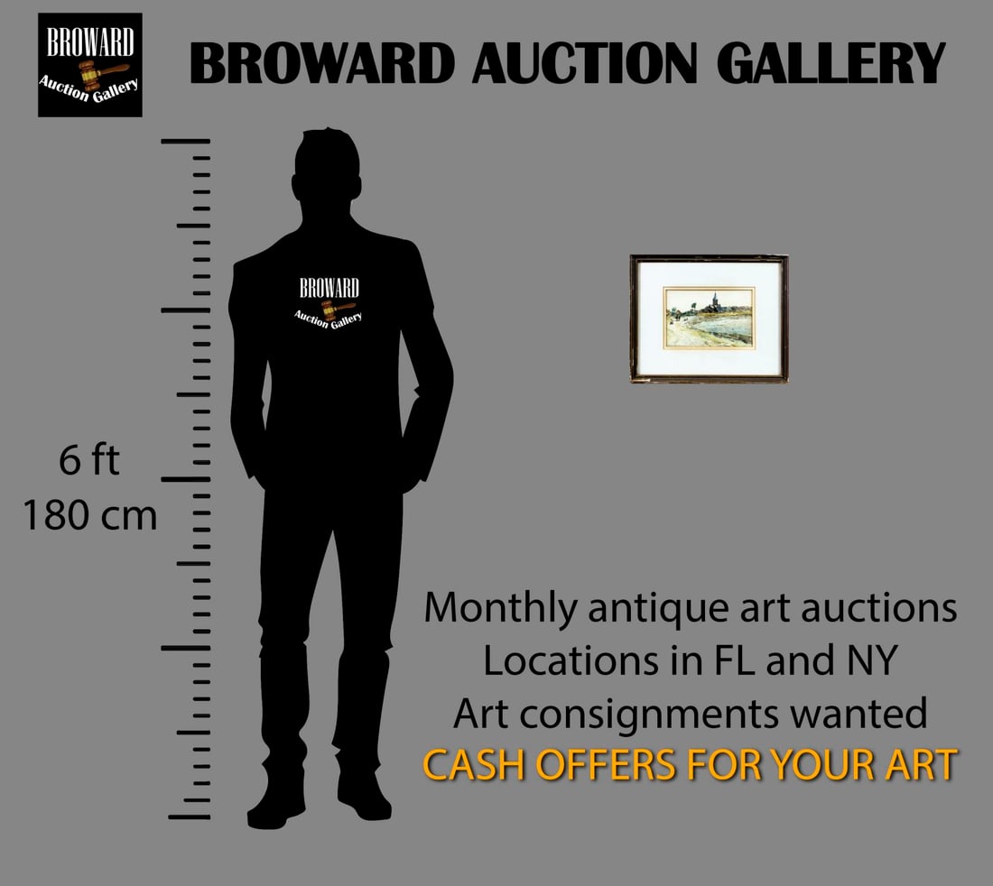 John Muirhead (UK,1863-1927) watercolor painting antique - 2