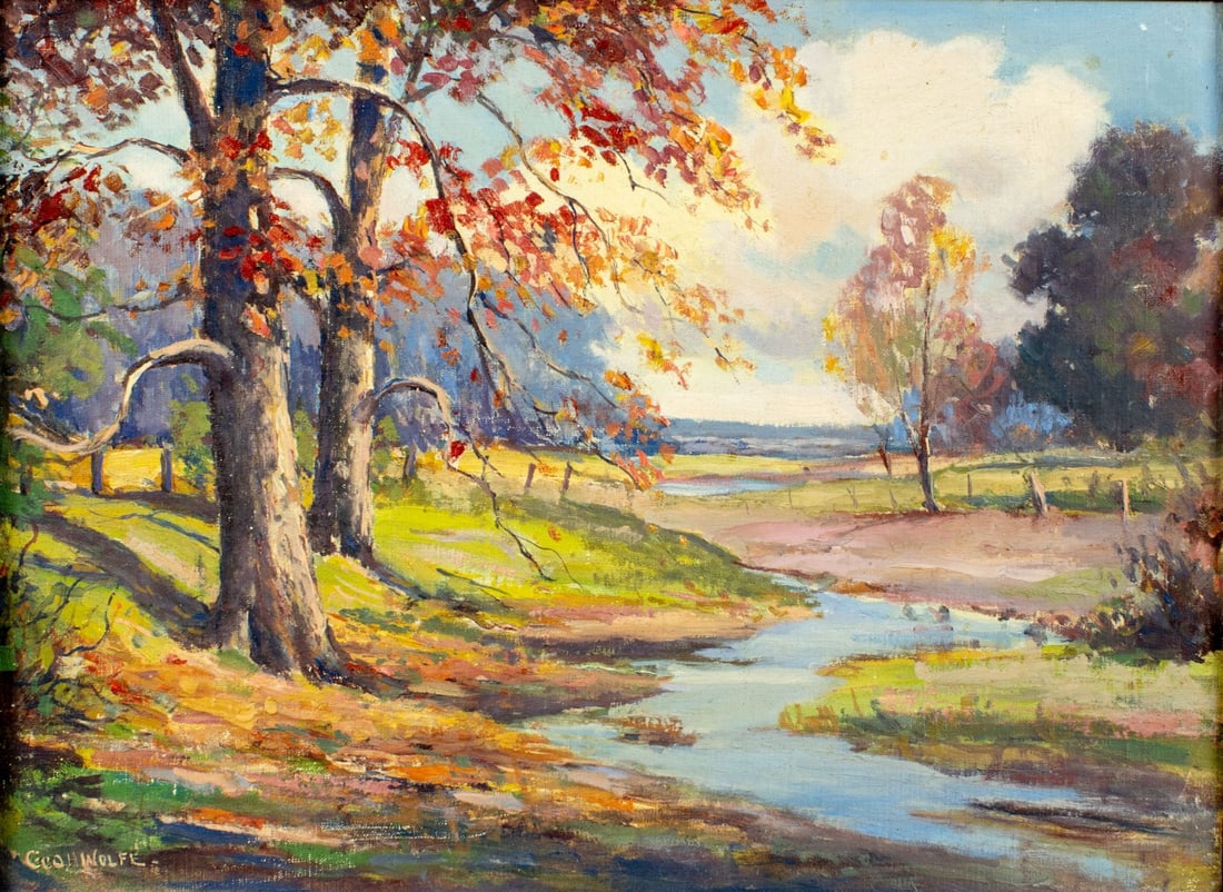George H Wolfe (Canada,mid 20C) oil painting (1 of 13)