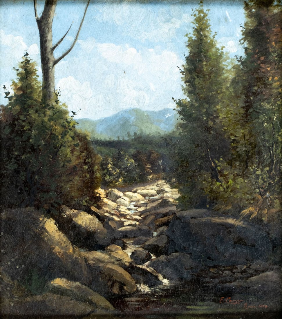 E Campo (Italy,19C) oil painting antique (1 of 12)