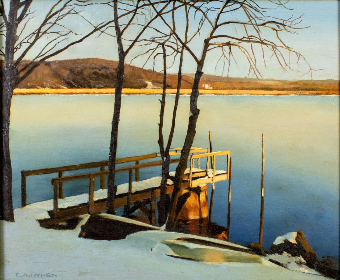 E A Nyren (US,20C) oil painting (1 of 12)