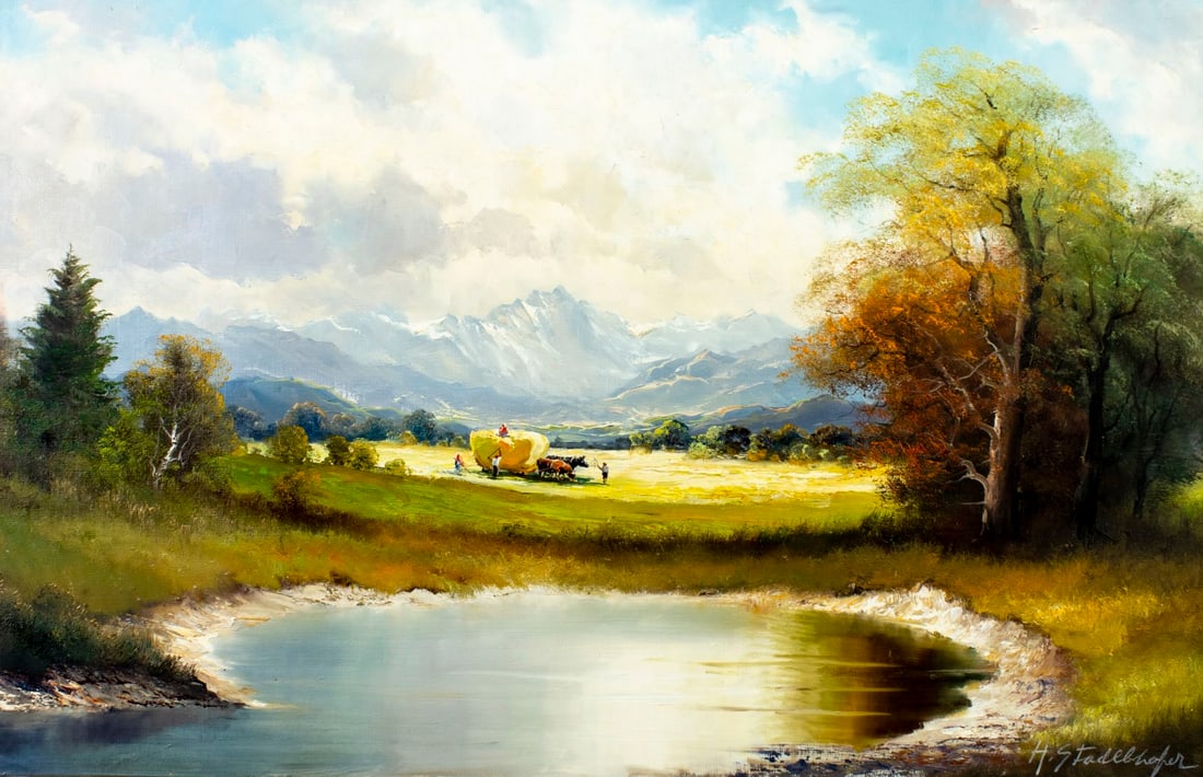 Helmut Stadelhofer (German,1914-1979) oil painting (1 of 13)