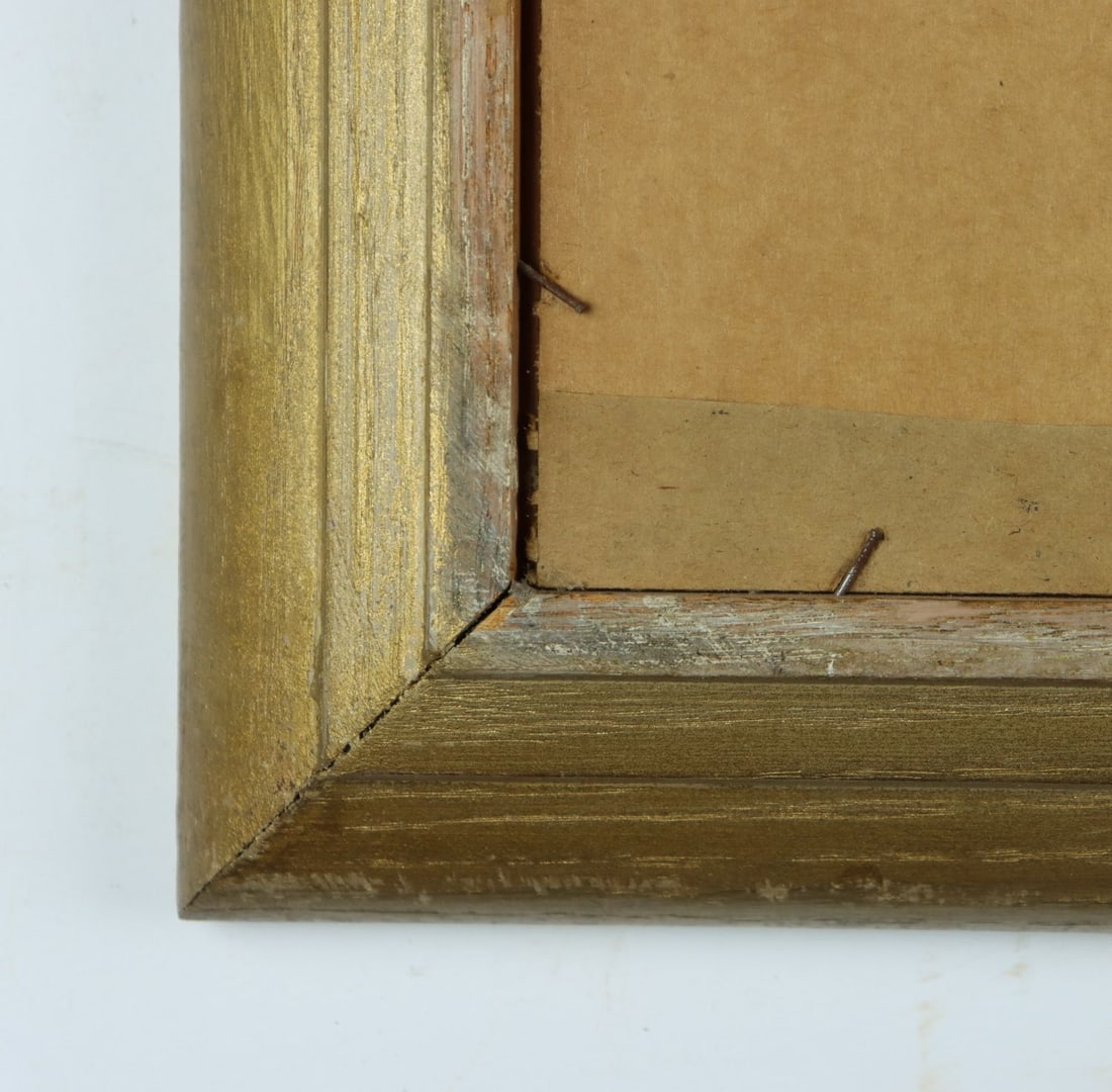 Vintage mid 20C American oil painting signed - 12