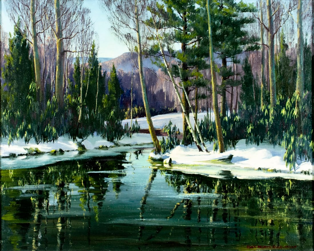 Edna Engelhardt (PA,1897-1991) oil painting (1 of 12)