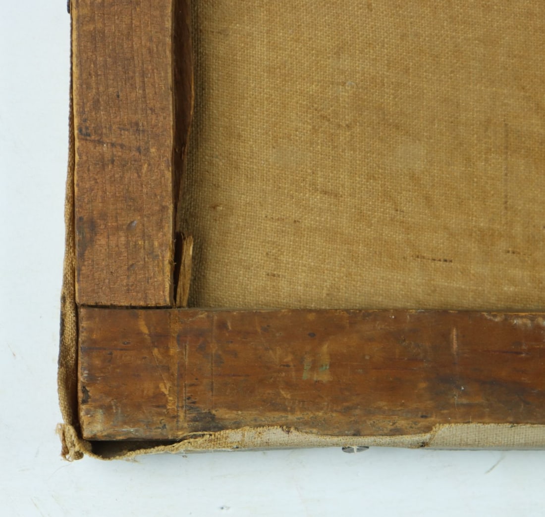 Antique 19C American oil painting - 11