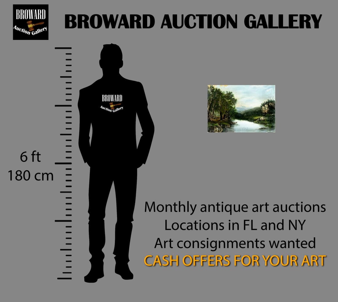 Antique 19C American oil painting - 2