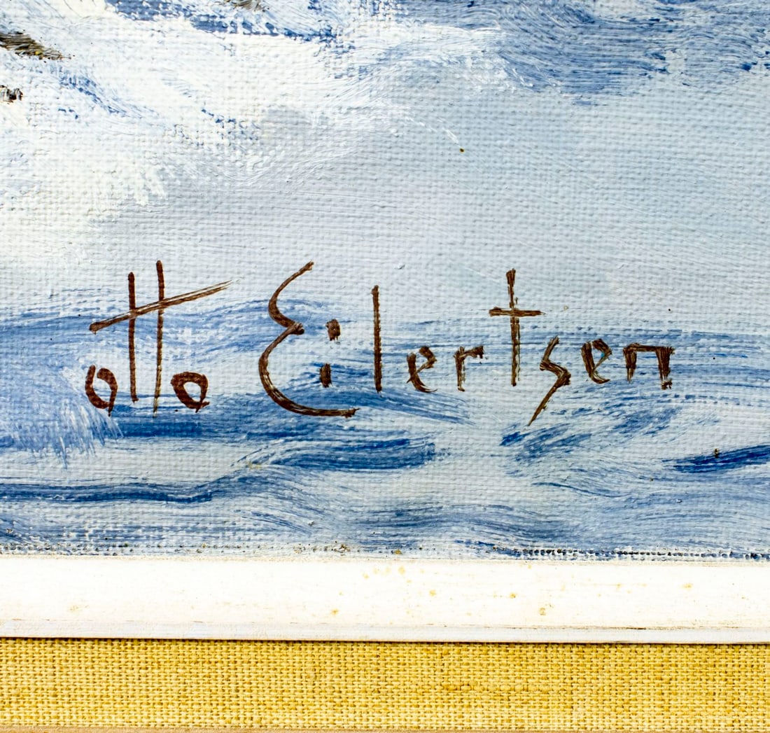 Otto Eilertsen (Danish,1908-1991) oil painting - 4