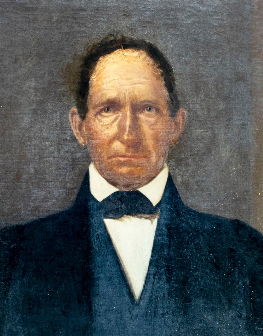 ATTR Bass Otis (PA,MA,1784-1861) oil painting antique - 4