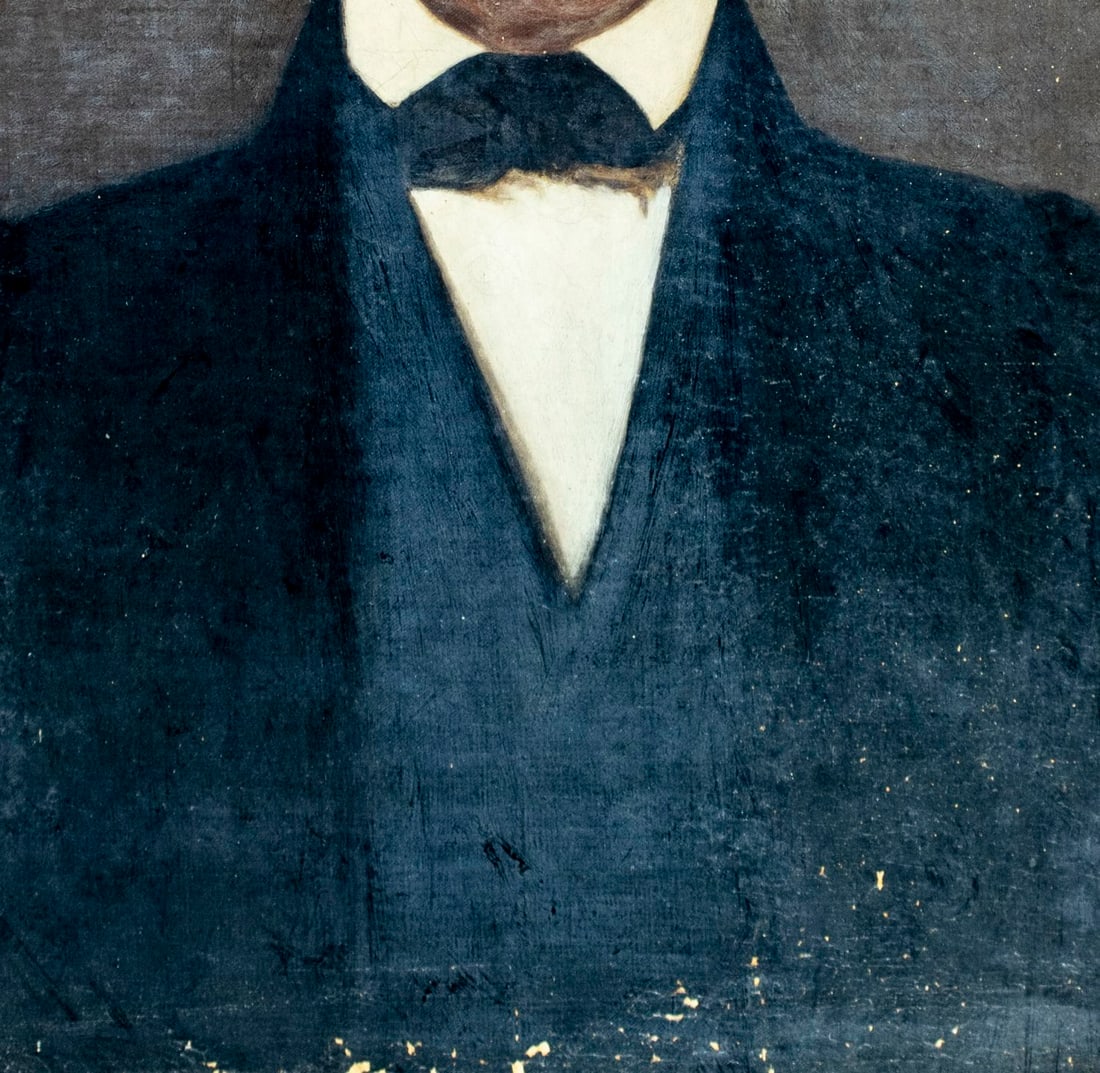 ATTR Bass Otis (PA,MA,1784-1861) oil painting antique - 6