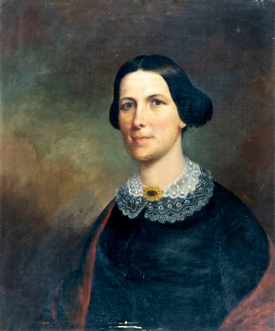 ATTR Bass Otis (PA,MA,1784-1861) oil painting antique (1 of 12)