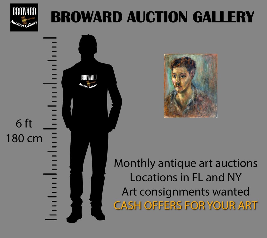 Vintage mid 20C American oil painting - 2