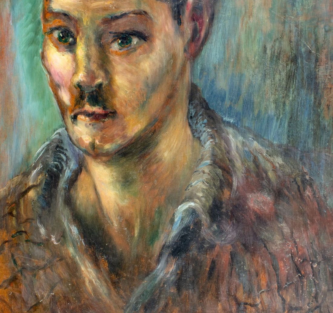 Vintage mid 20C American oil painting - 6