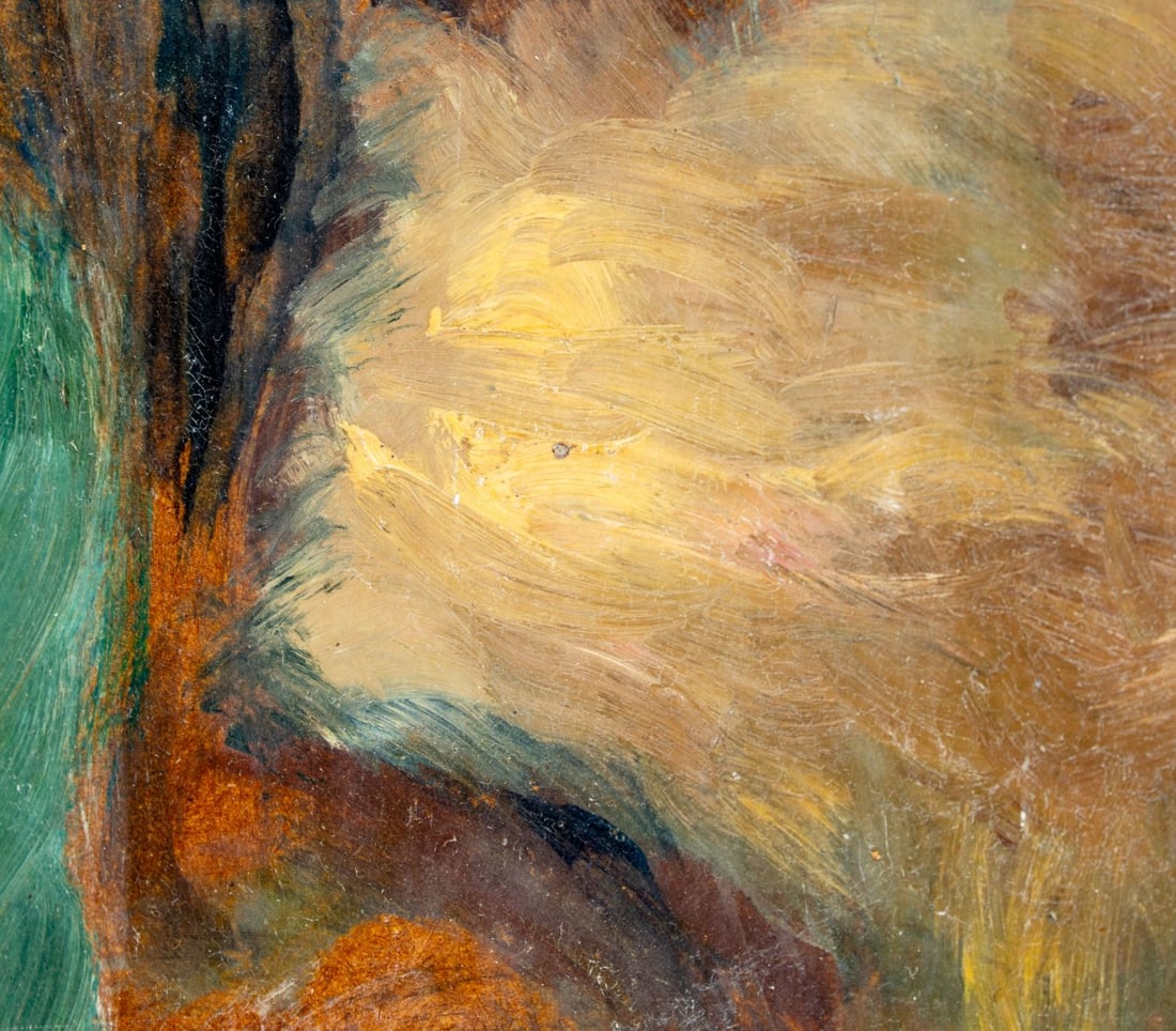 Vintage mid 20C American oil painting - 7