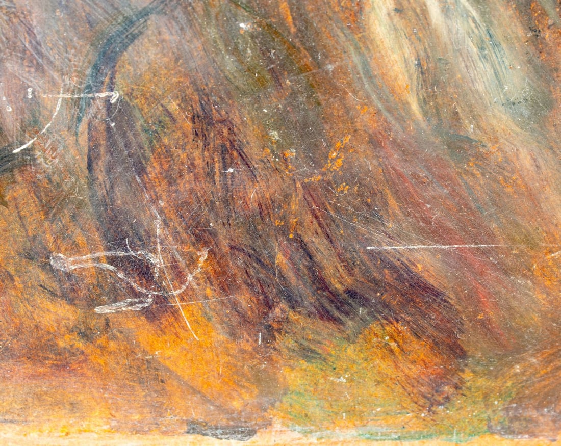 Vintage mid 20C American oil painting - 8