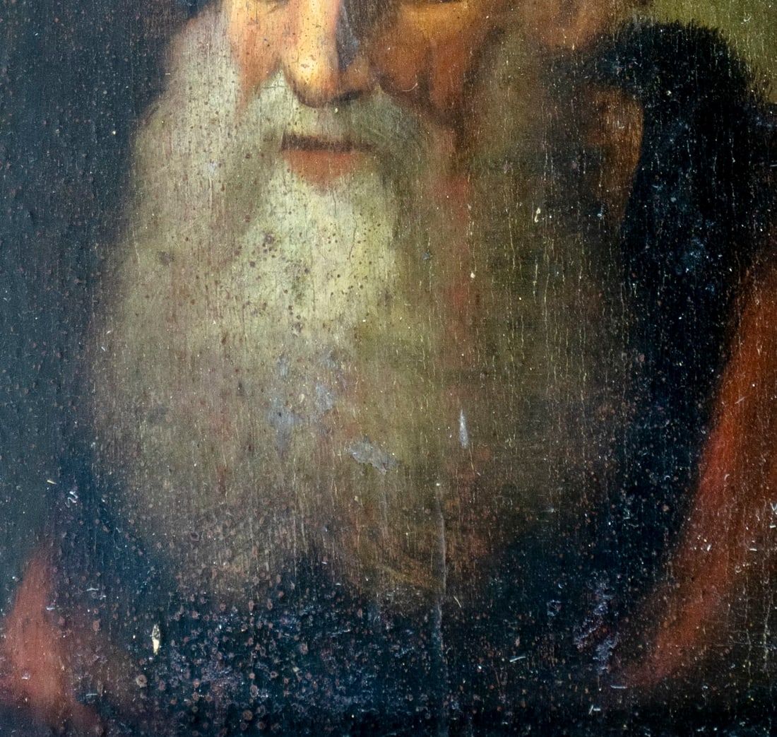 Antique 19C European oil painting - 5