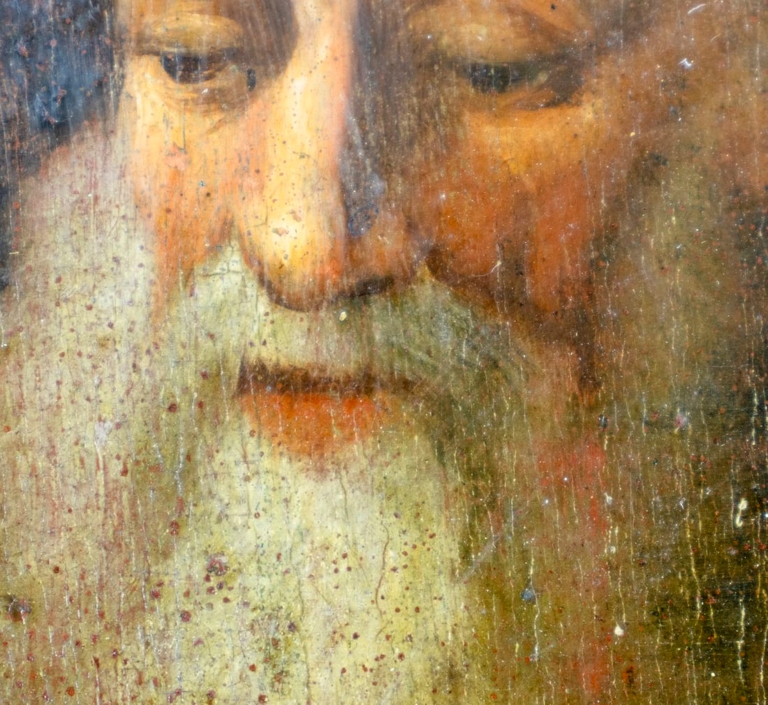 Antique 19C European oil painting - 7