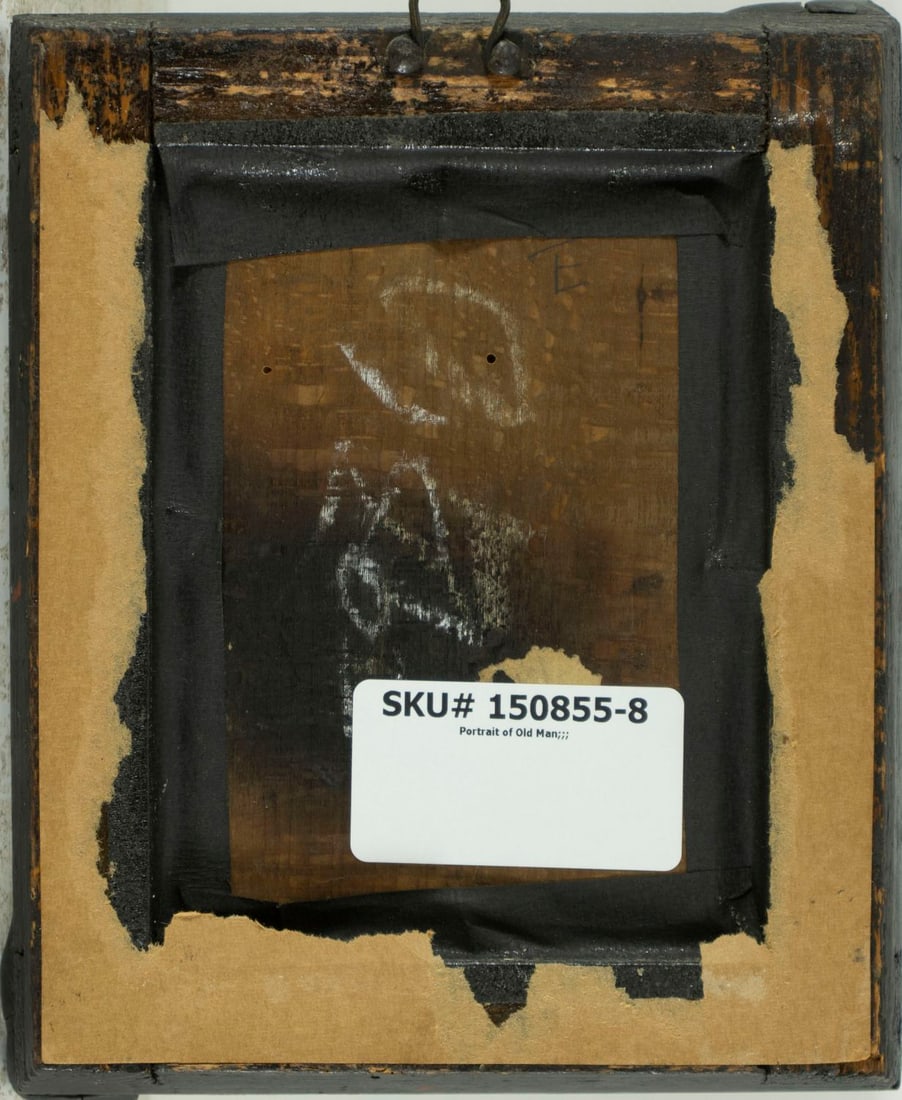 Antique 19C European oil painting - 8