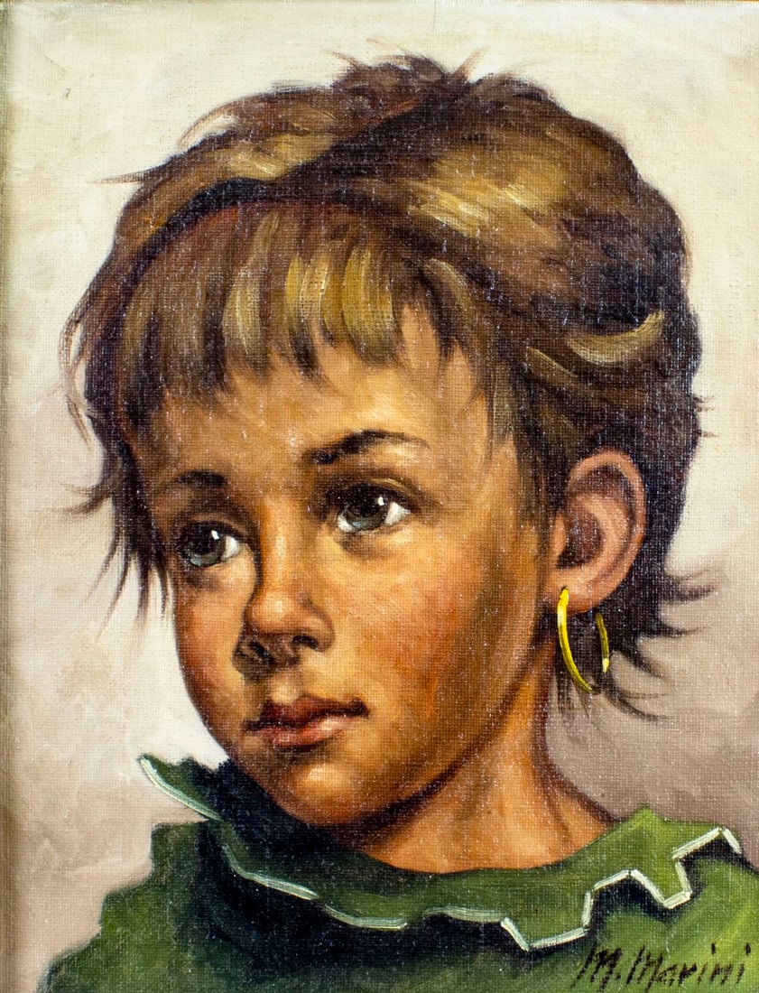 M Marini (Italy,20C) oil painting (1 of 10)