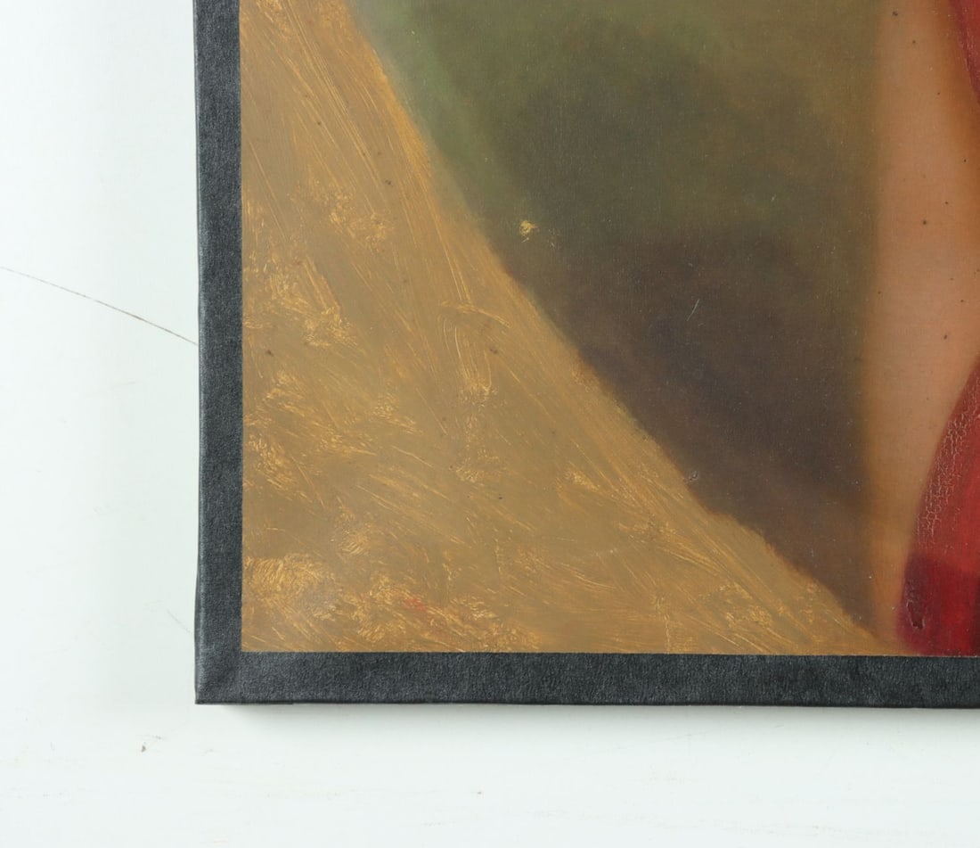 Antique 19C American oil painting - 10