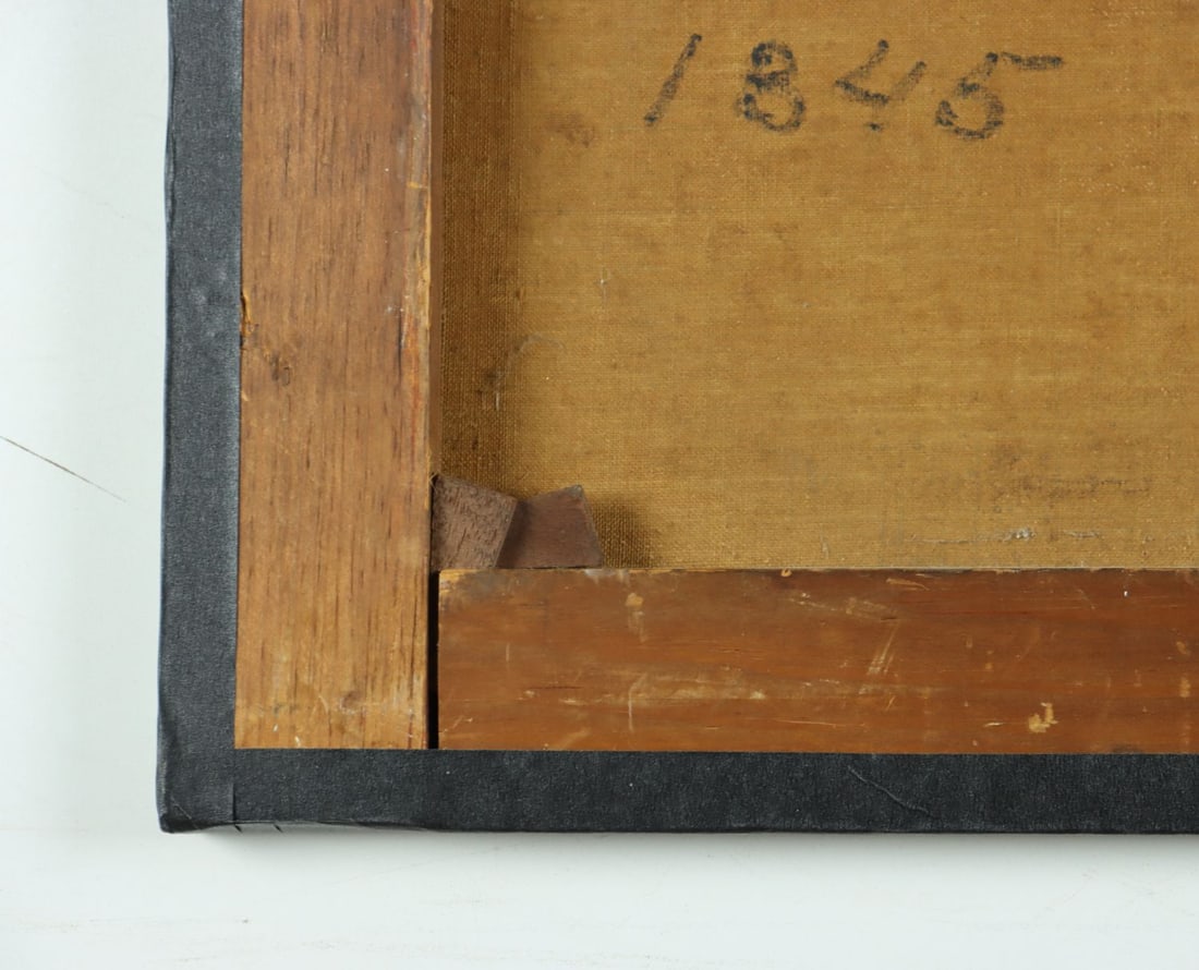 Antique 19C American oil painting - 12