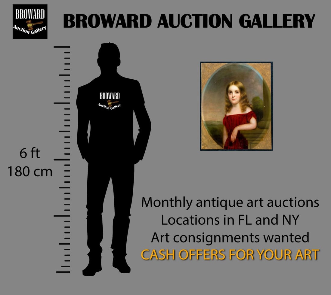 Antique 19C American oil painting - 2