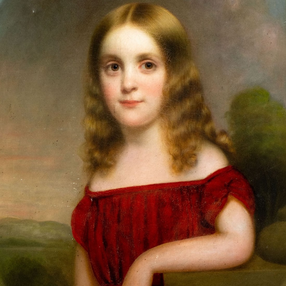 Antique 19C American oil painting - 5