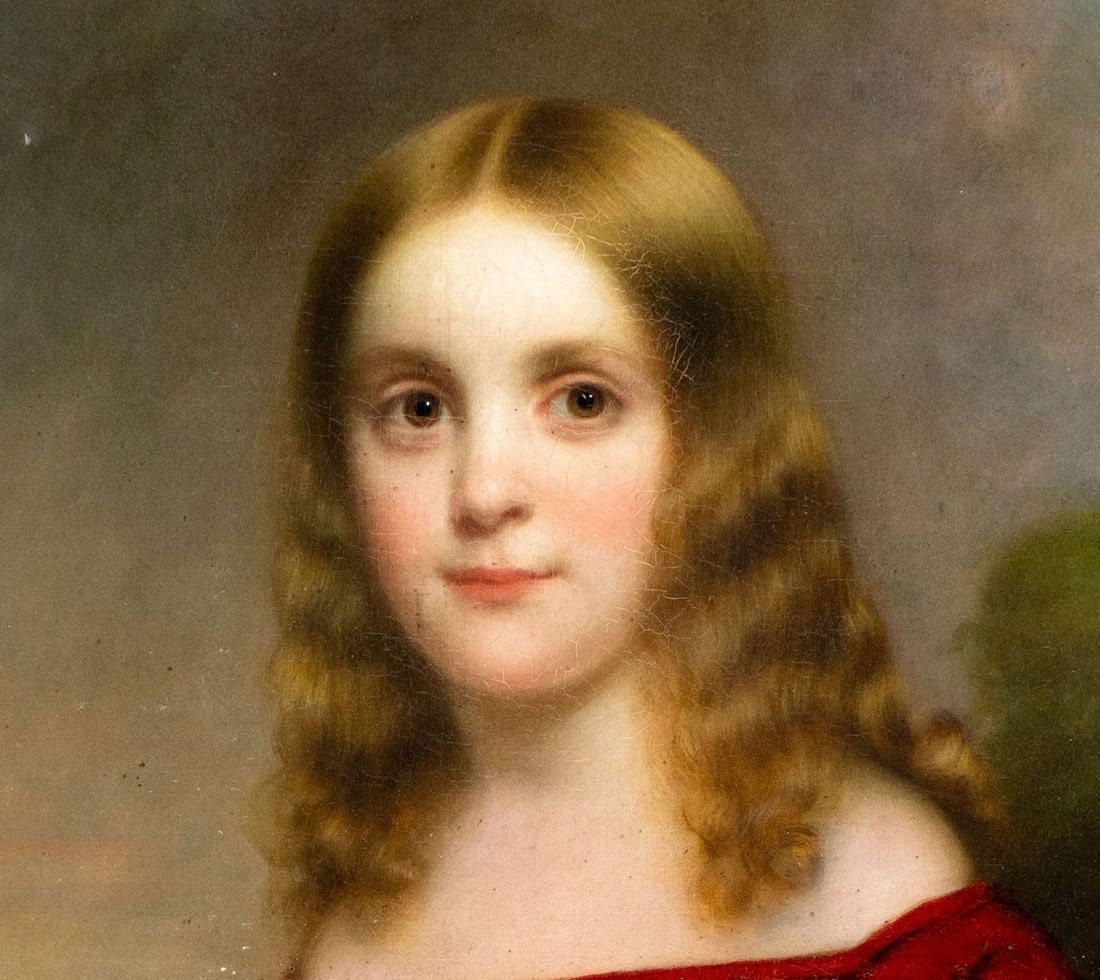 Antique 19C American oil painting - 6