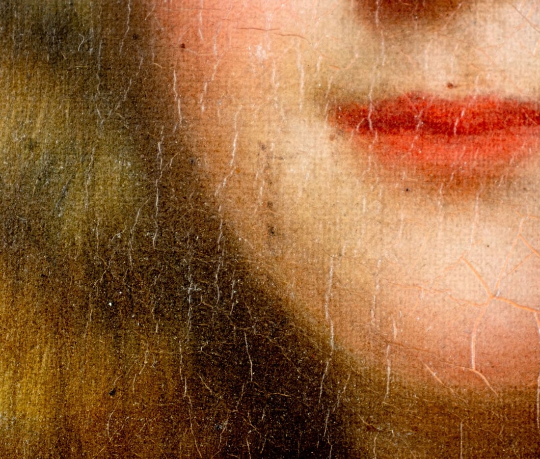 Antique 19C American oil painting - 8