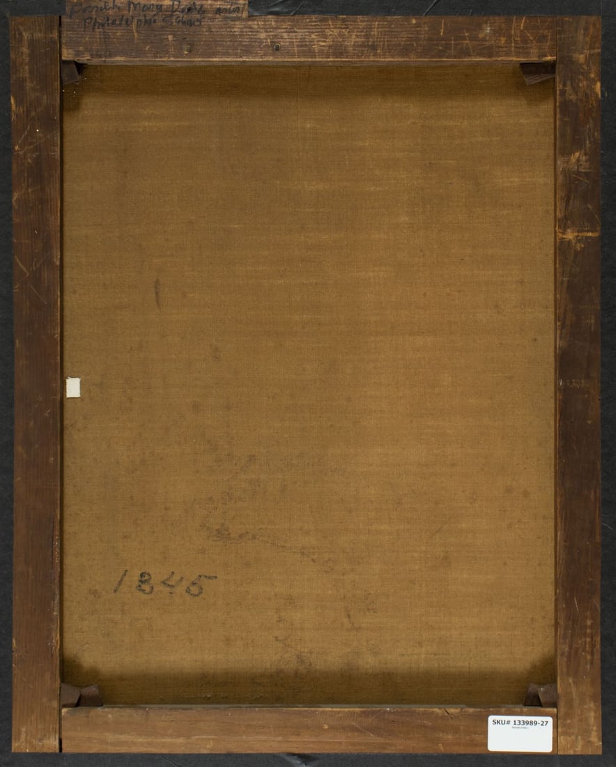 Antique 19C American oil painting - 9