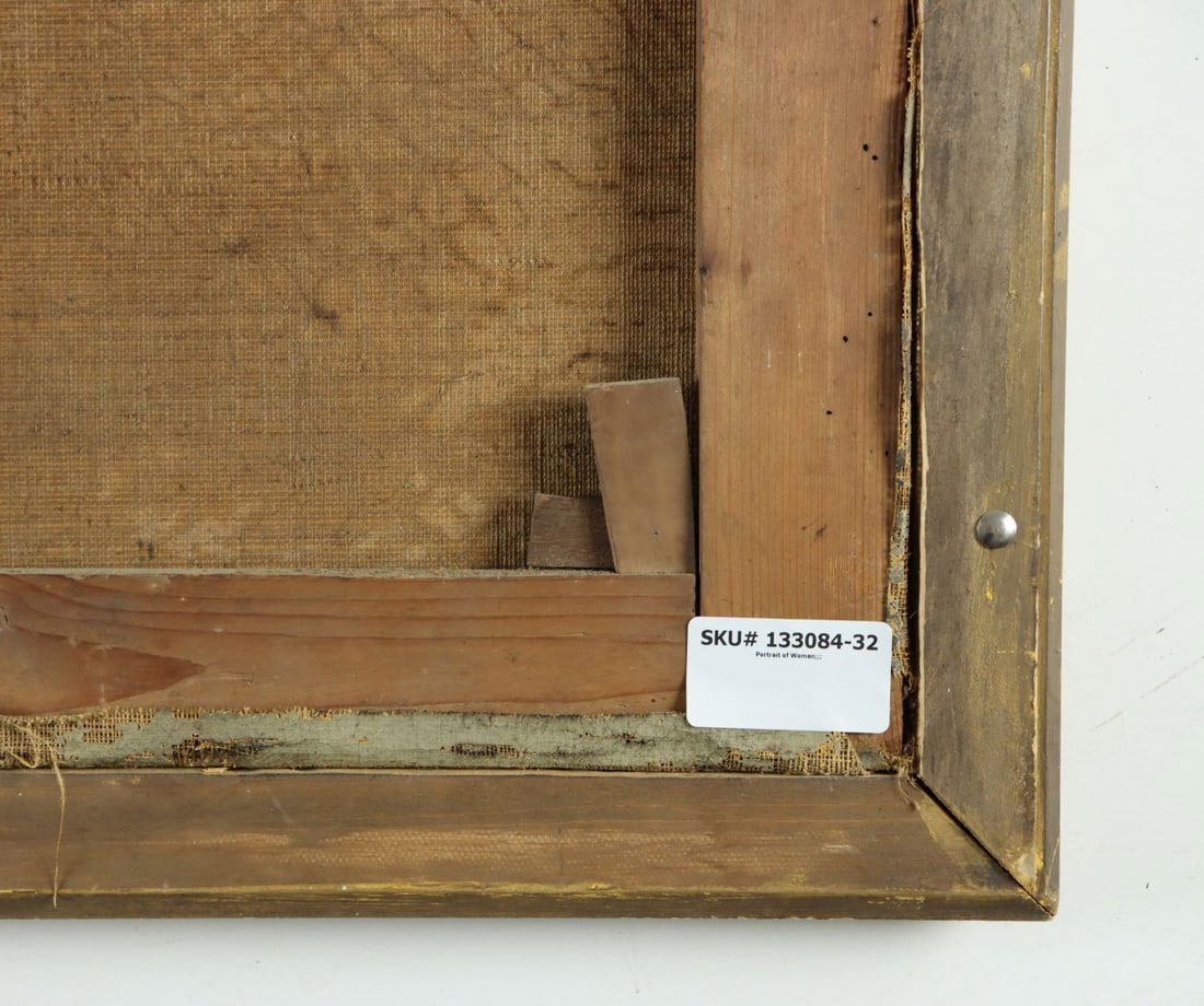 Antique 19C European oil painting - 10