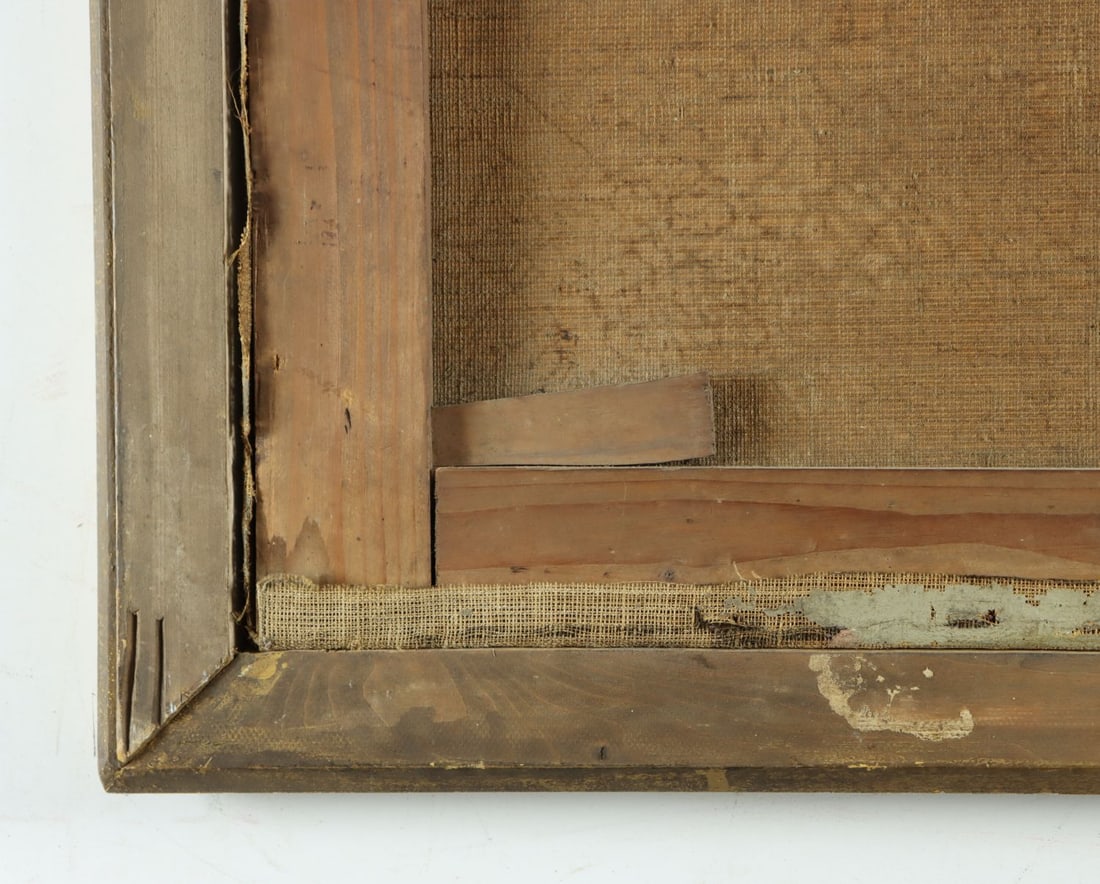 Antique 19C European oil painting - 11