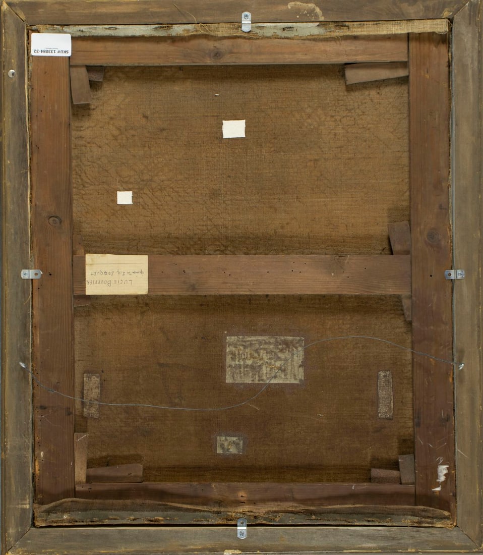 Antique 19C European oil painting - 8