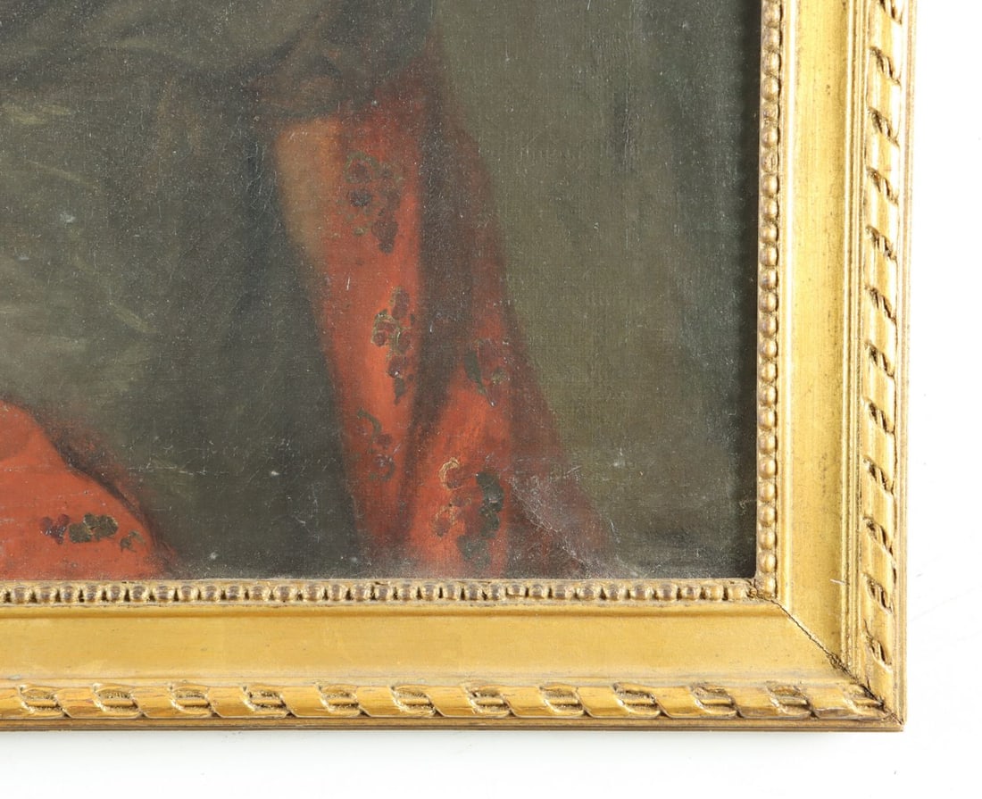 Antique 19C European oil painting - 9