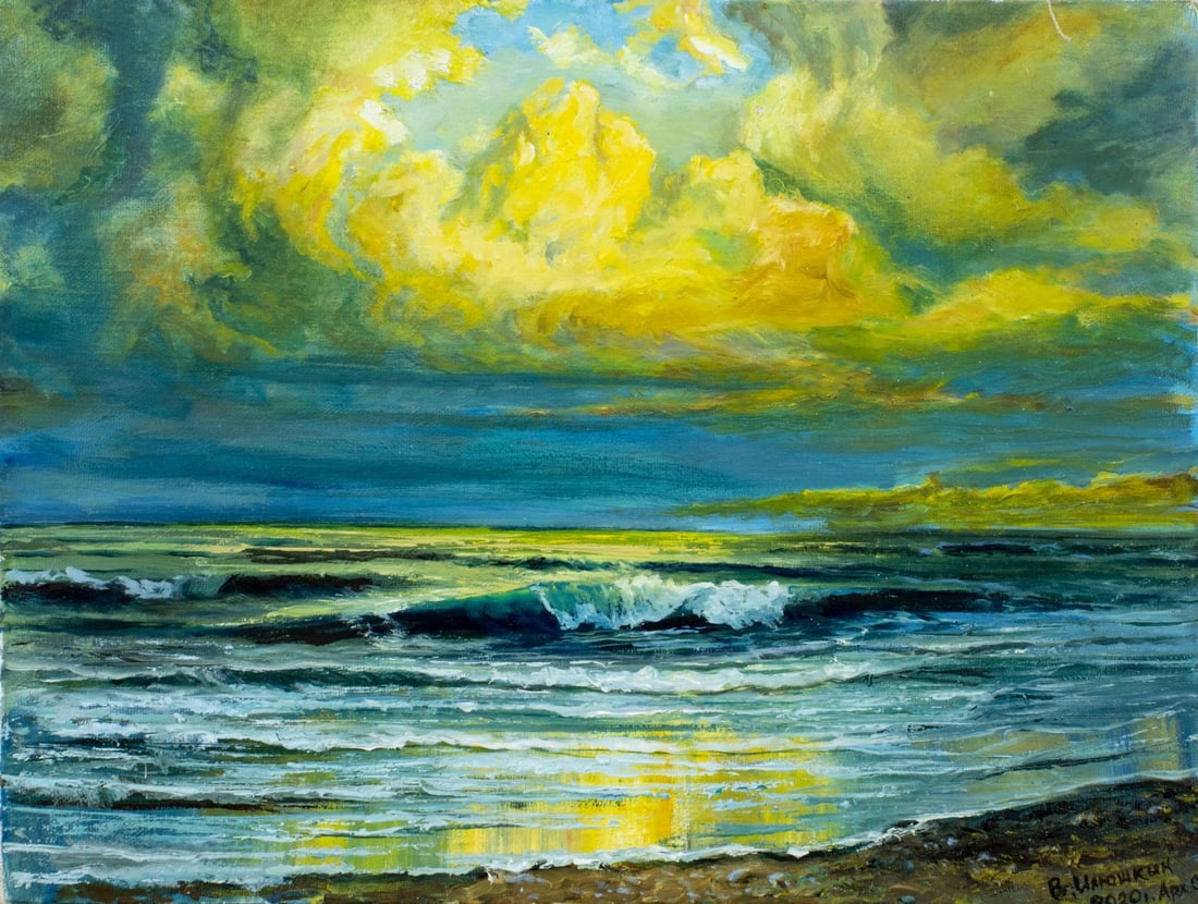 Viktor Ilyushkin (Russia,b 1946) oil painting (1 of 13)