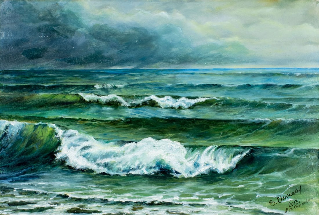 Viktor Ilyushkin (Russia,b 1946) oil painting (1 of 13)