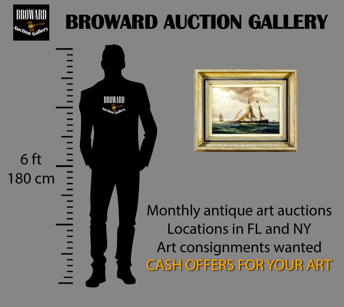 John Petersen (MA,Denmark,1839-1874) oil painting antique - 2