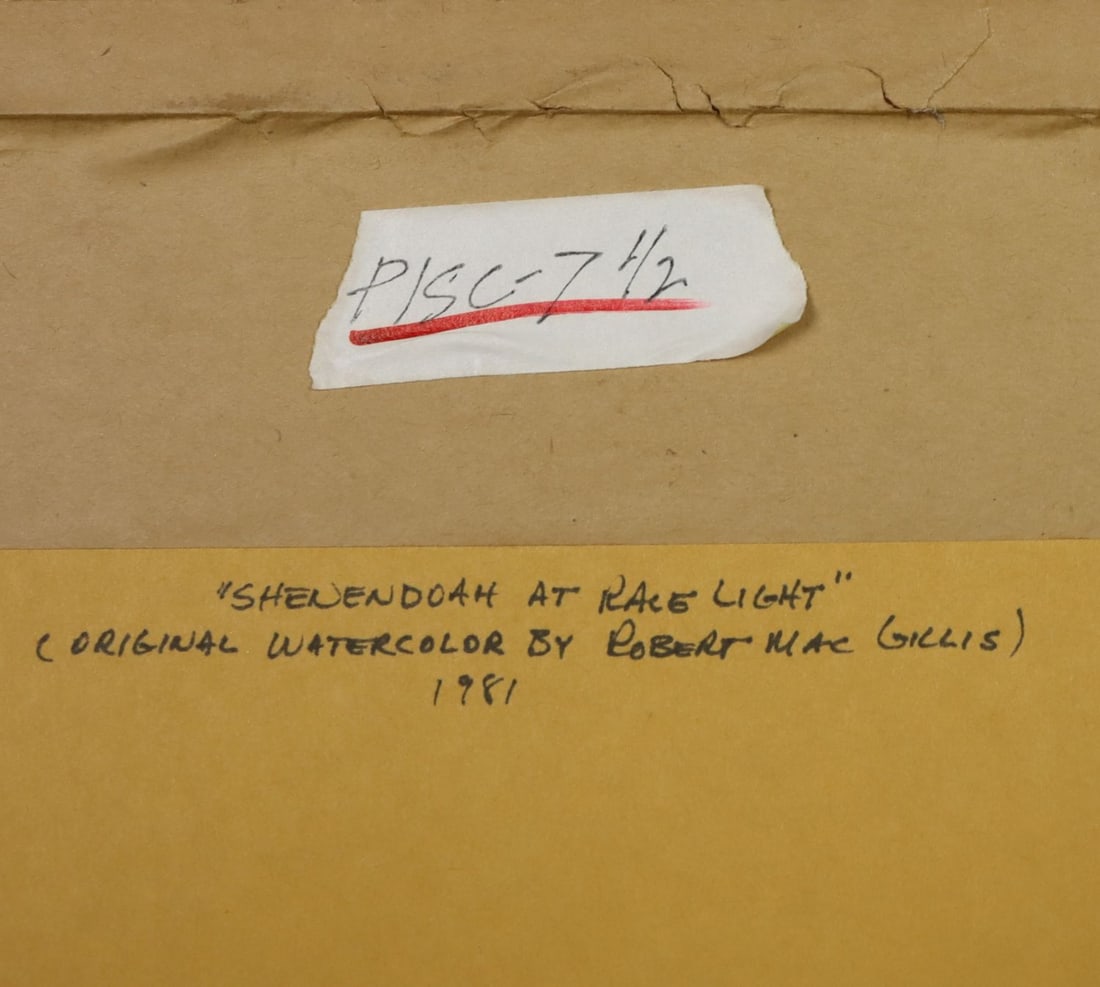 Robert MacGillis (CT,NJ,1936-2002) watercolor painting - 14