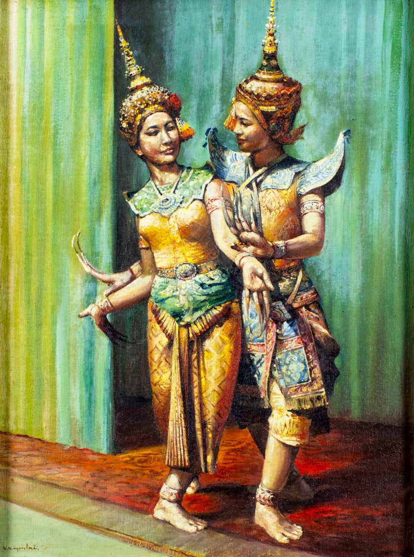 V N Montri (Indonesia,20C) oil painting (1 of 13)