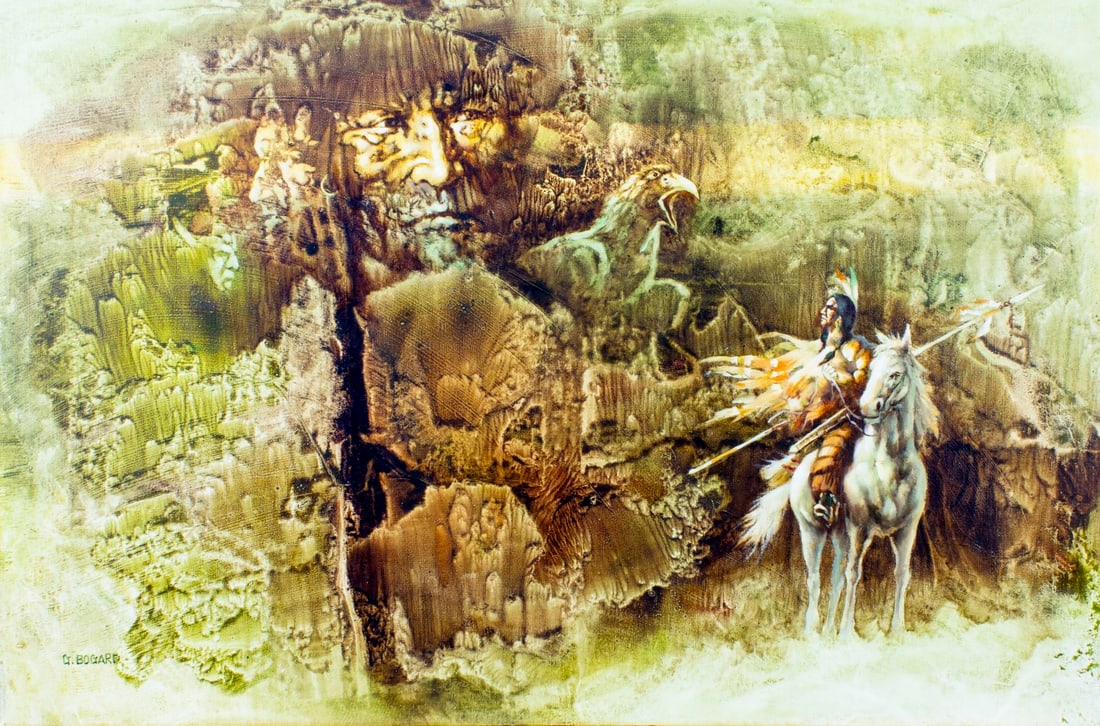 Gerald Bogard (CA,20C) oil painting (1 of 12)