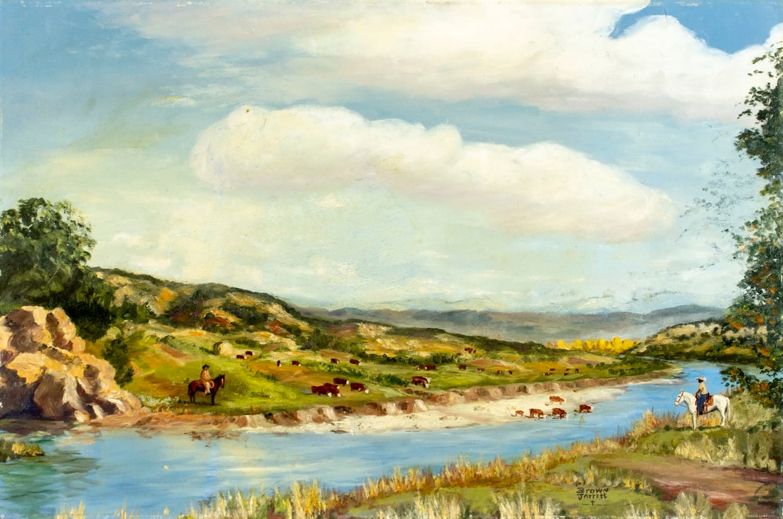 Brown Jarrett (US,20C) oil painting (1 of 13)