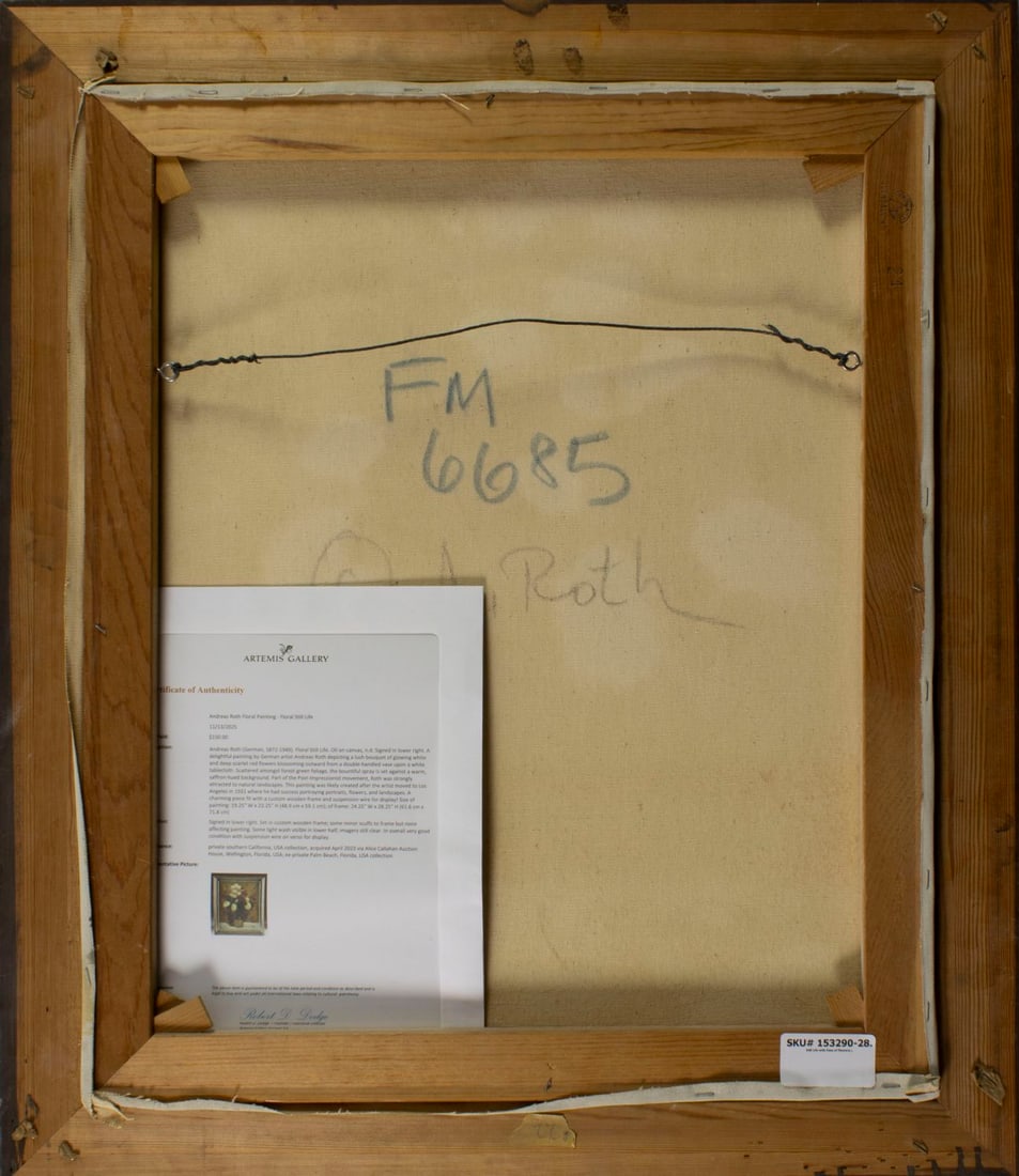 Andreas Roth (CA,Germany,Austria,1871-1949) oil painting - 9