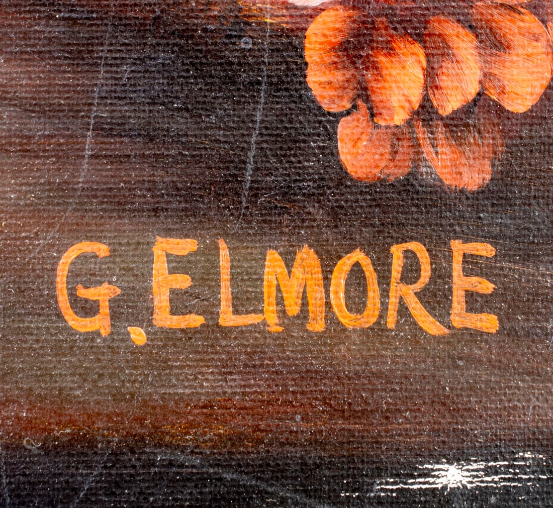 Conpemporary decorative oil painting signed G Elmore - 4