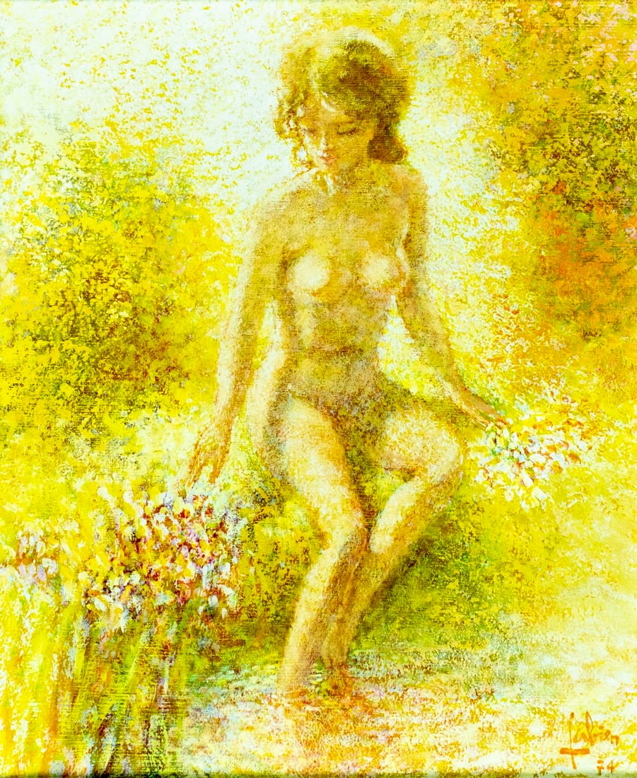 Louis Fabien (US,France,1924-2016) oil painting (1 of 14)