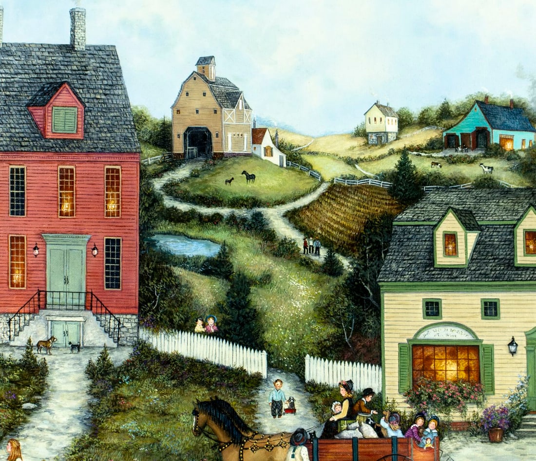 Linda Nelson Stocks (CT,1938-2011) oil painting - 5