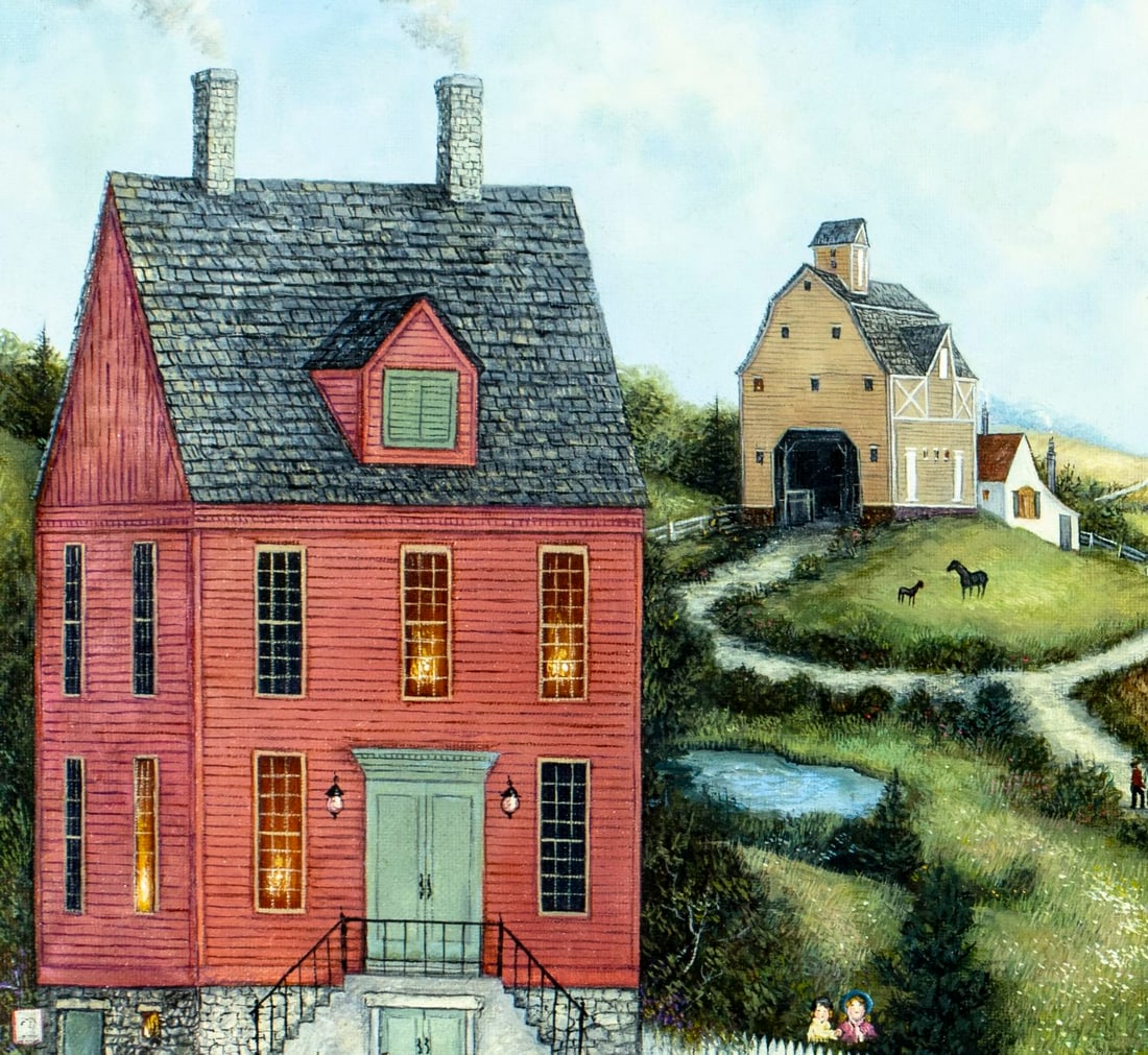 Linda Nelson Stocks (CT,1938-2011) oil painting - 6