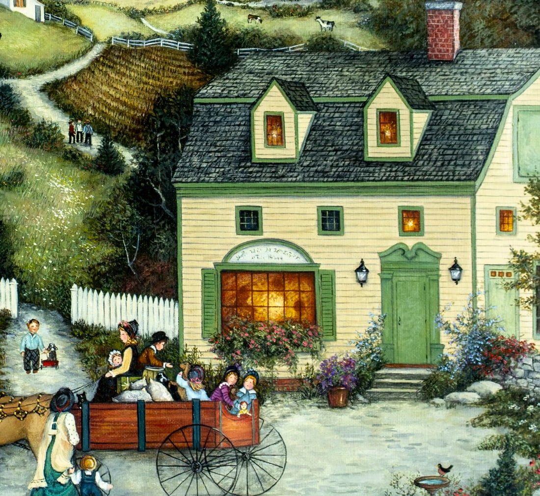Linda Nelson Stocks (CT,1938-2011) oil painting - 7