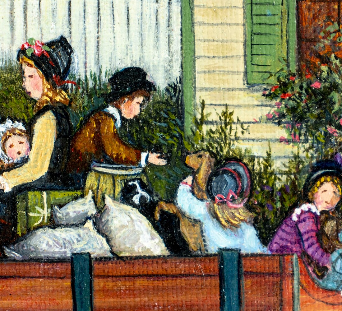 Linda Nelson Stocks (CT,1938-2011) oil painting - 8